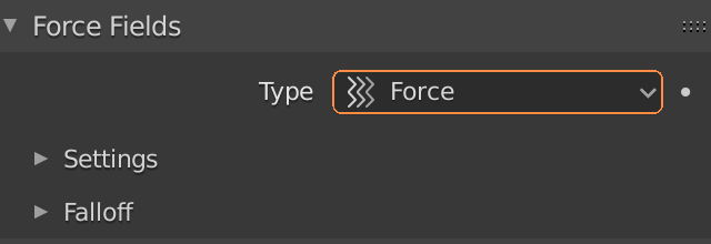 Blender Force Field Description