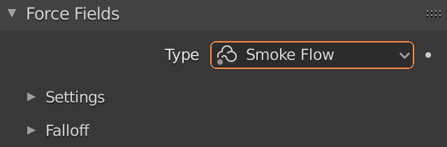 Blender Force Field Smoke Flow