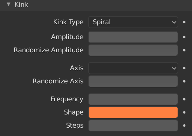 Blender Hair Children Kink Shape
